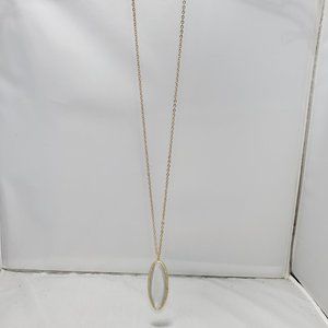 14th & Union Light Smoke Gray Colored Stone Necklace